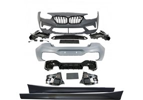 Kit De Carrocería BMW F20 LCI Look M2C 2 Salidas doble Brillante Negro