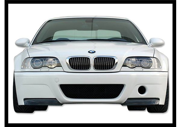 Paragolpes Delantero BMW E46 Look M3 ABS C/Punteras Carbono Look CSL