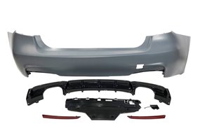 Paragolpes Trasero BMW F30 Look M Performance 2 Salidas doble