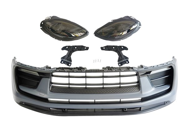 Paragolpes Delantero Porsche Macan 2014-2018 Look 2023 Faros delanteros