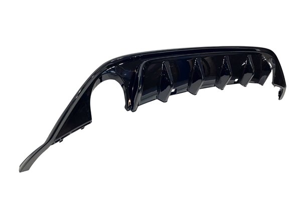 Difusor Trasero Volkswagen Golf 7 Look TCR Negro Brillante