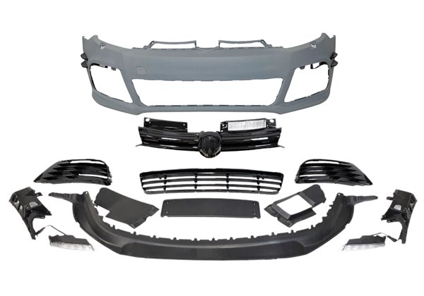 Paragolpes Delantero Volkswagen Golf 6 R20 Flaps Look WRC