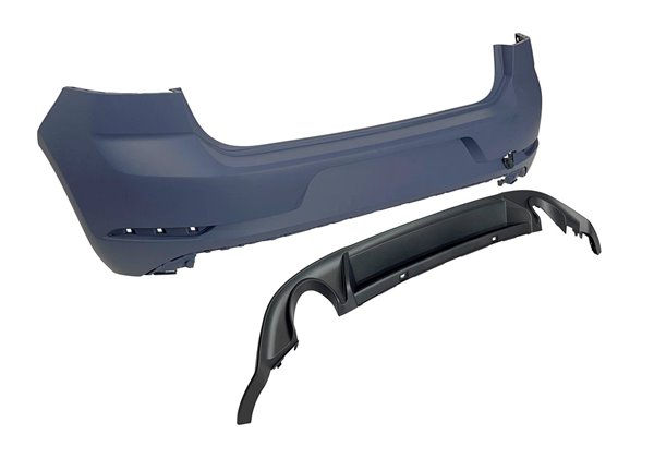 Paragolpes Trasero Volkswagen Golf 7 Look 7.5 GTI 2 Salidas ABS
