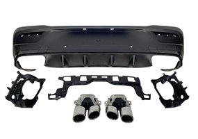 Difusor Trasero Mercedes C167 GLE 2020 Colas Look E53 Black