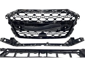 Parrilla Delantera Audi A3 2021+ Look RS3 Black
