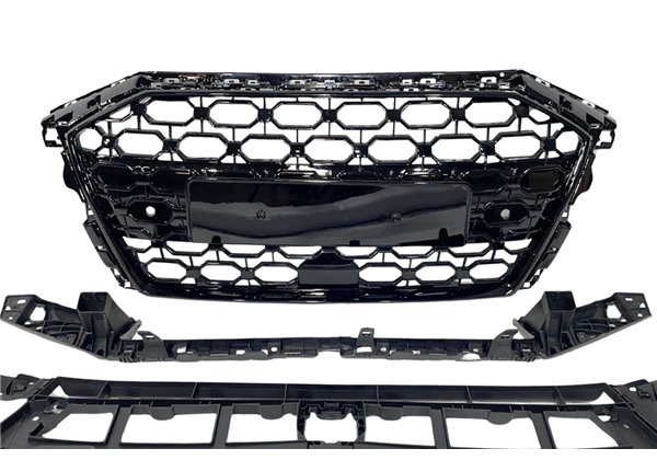 Parrilla Delantera Audi A3 2021+ Look RS3 Black