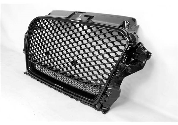 Parrilla Delantera Audi A3 V8 Look RS3 2013-2015 Mod 2