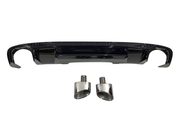 Difusor Trasero Audi A4 4P / Avant 2016+ Sline