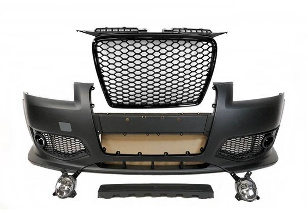 Paragolpes Delantero Audi A3 05-08 Look RS3 Black Antinieblas