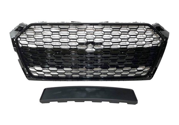 Parrilla Audi A5 18-20 Look RS5 Negro brillante Cámara