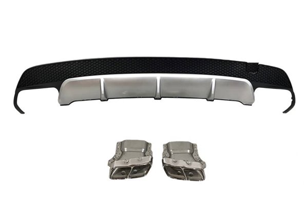 Difusor Trasero Mercedes CLA W117 2013-2018 4P/SW Look A45 ABS