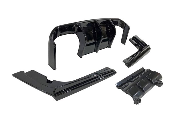 Difusor Trasero BMW F30 / F31 Look M3 Brillante Negro