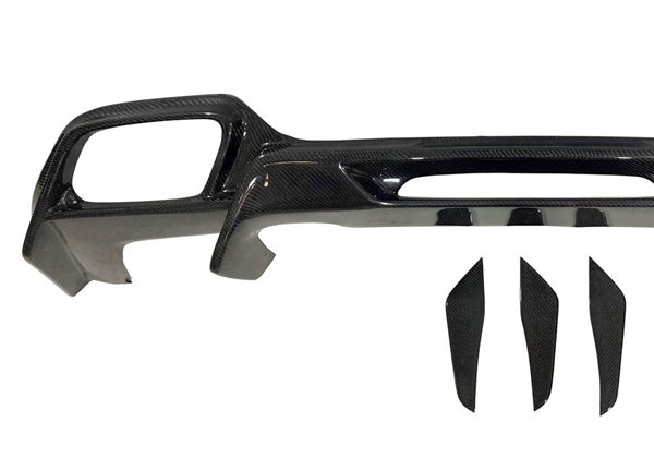 Difusor Trasero Mercedes R190 Coupe Look AMG GT Carbono
