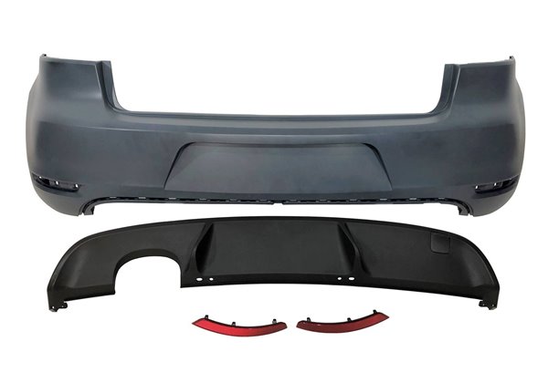 Paragolpes Trasero Volkswagen Golf 6 Look GTI 1 Salida ABS