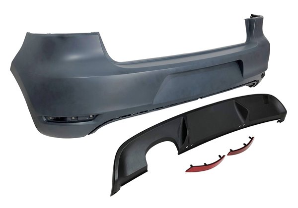 Paragolpes Trasero Volkswagen Golf 6 Look GTI 1 Salida ABS