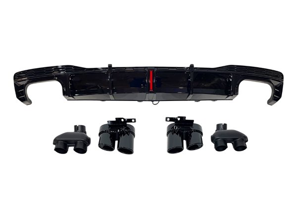 Difusor Trasero Audi A7 C8 2019-2024 Look S7 para SLine