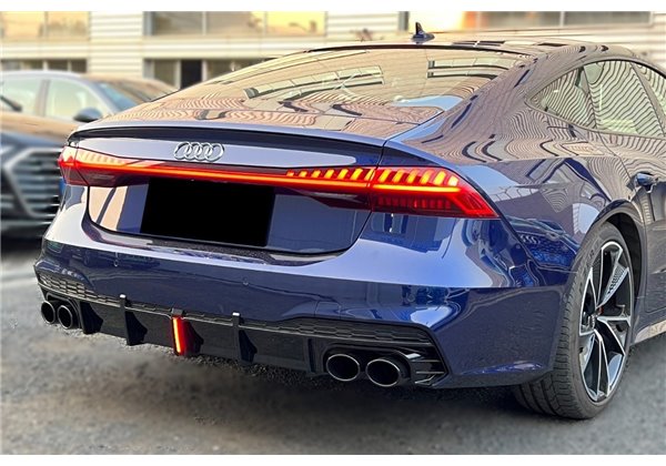 Difusor Trasero Audi A7 C8 2019-2024 Look S7 para SLine