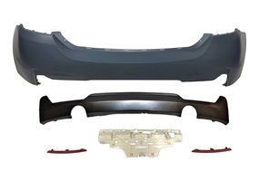 Paragolpes Trasero BMW F32 / F33 / F36 Look M-Tech Dos Salidas ABS