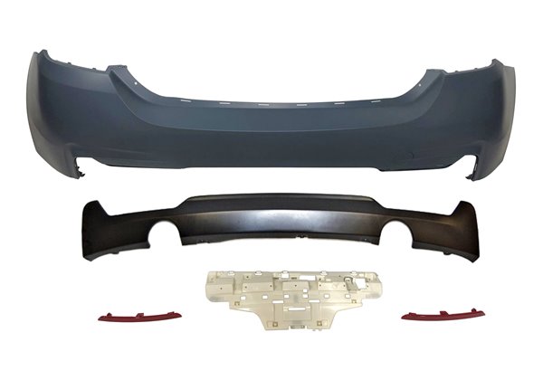 Paragolpes Trasero BMW F32 / F33 / F36 Look M-Tech Dos Salidas ABS