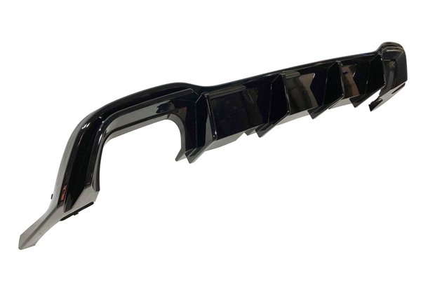 Difusor Trasero Volkswagen Golf 8 GTI Negro brillante 2 Salidas doble