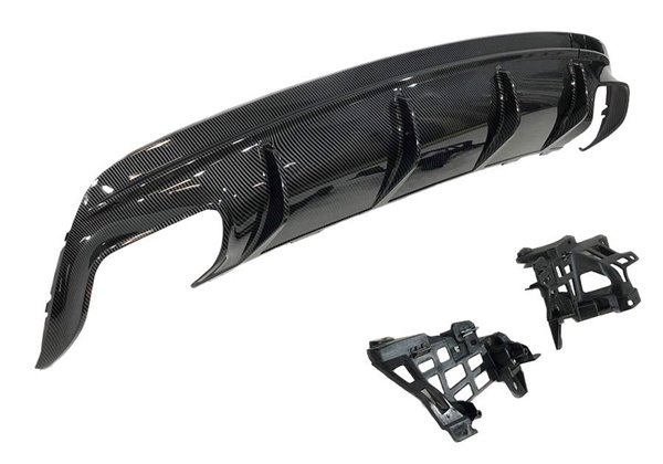 Difusor Trasero Mercedes CLA W117 16-18 4P/SW Look A45 Carbono