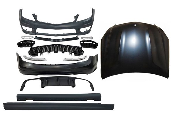 Kit De Carrocería Mercedes W204 Coupe 2007-2013 Look AMG