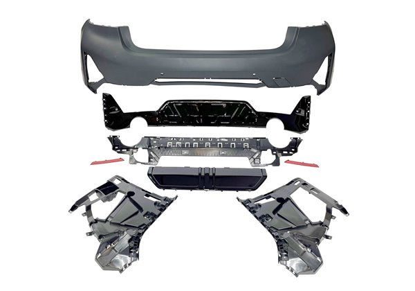 Paragolpes Trasero BMW G20 LCI 2023+ look M-Performance Brillante Negro