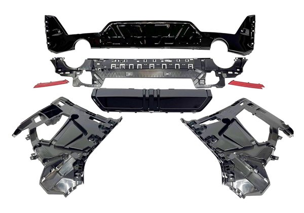 Paragolpes Trasero BMW G20 LCI 2023+ look M-Performance Brillante Negro