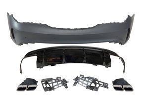Paragolpes Trasero Mercedes W117 2013-2018 LCI 4P / SW Look AMG A45