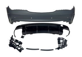 Paragolpes Trasero Mercedes W117 2013-2018 LCI 4P / SW Look AMG A45