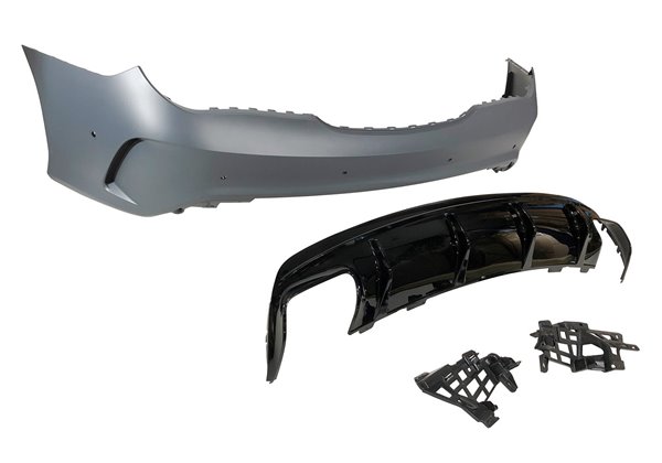 Paragolpes Trasero Mercedes W117 2013-2018 LCI 4P / SW Look AMG A45