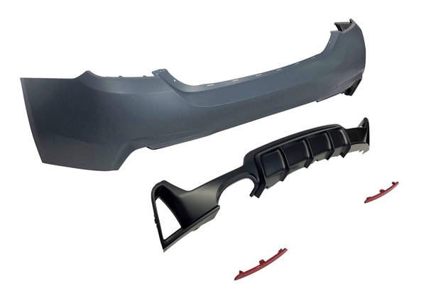 Paragolpes Trasero BMW F32 / F33 / F36 Look M Performance 1 Salida doble