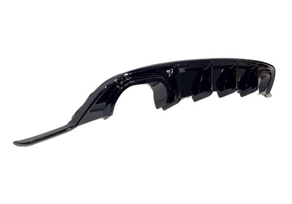 Difusor Trasero Volkswagen Golf 6 look Golf 7.5 R Negro Brillante