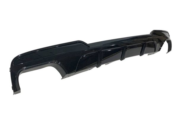 Difusor Trasero BMW F10/ F11 10-16 Look Performance 2 Salidas doble Brillante Negro