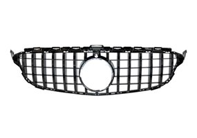 Parrilla Mercedes W205 2015-2018 Full Black Con Cámara