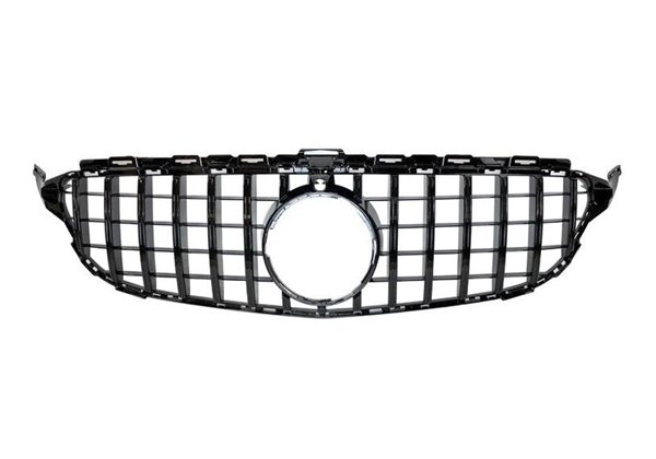 Parrilla Mercedes W205 2015-2018 Full Black Con Cámara