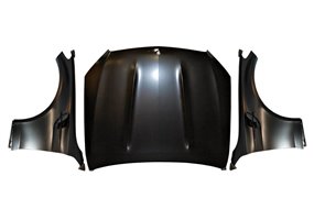 Capó y Aletas Mercedes W205 2014-2021 4P/COUPE/ESTATE Look GT