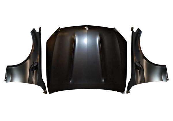 Capó y Aletas Mercedes W205 2014-2021 4P/COUPE/ESTATE Look GT