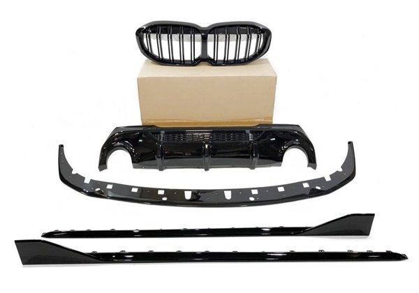 Kit De Carrocería BMW F40 Look M Performance Negro Brillante