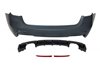Paragolpes Trasero BMW F31 Look M Performance 2 Salidas doble Brillante Negro