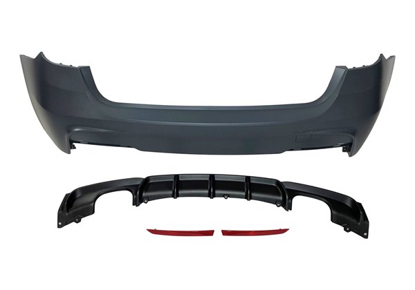 Paragolpes Trasero BMW F31 Look M Performance 2 Salidas doble