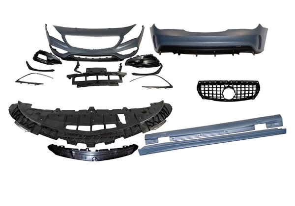 Kit Carrocería Mercedes W117 13-16 4P / SW LCI Look AMG A45 Parrilla