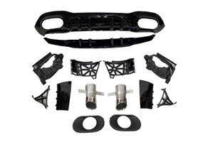 Difusor Trasero Mercedes V177 Look AMG A45 4 Puertas