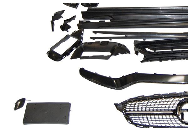 Kit De Carrocería Mercedes W205 4P 2014-2021 Look C63 2019 Diamond