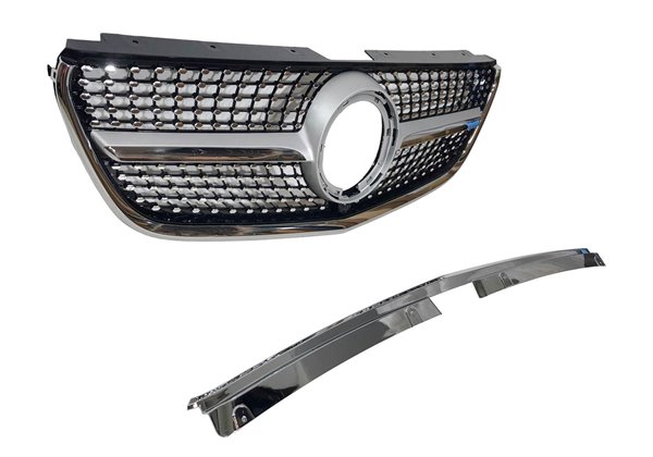 Parrilla Mercedes Vito W447 2022+ Look Diamond