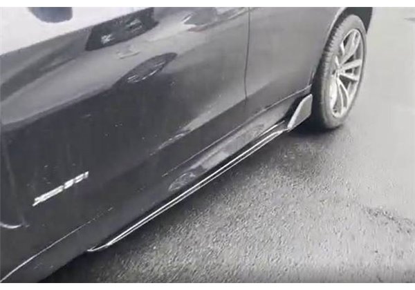 Difusor Taloneras BMW X5 F15 Look M-Performance Negro Brillante