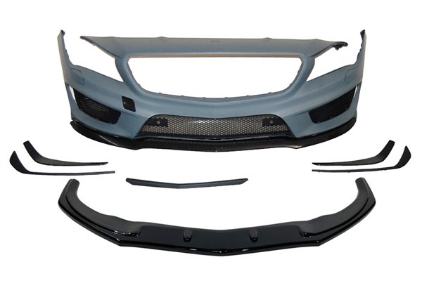 Paragolpes Delantero Mercedes W117 13-15 4P / SW Look AMG A45 Spoiler
