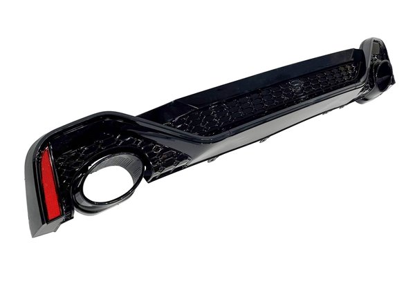 Difusor Trasero Audi A6 / A6 Avant C8 19-21 Look RS6 Negro brillante Para TCA0259