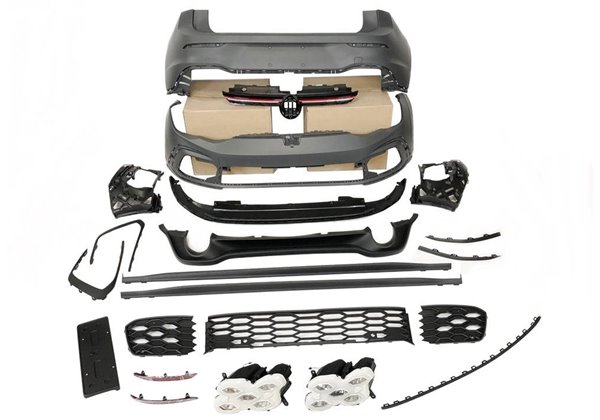 Kit De Carrocería Volkswagen Golf 8  3 /5P 2019-2023 Look GTI 2 Salidas