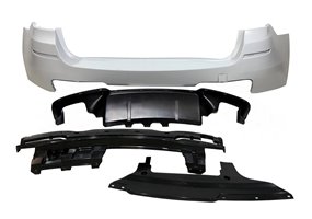 Paragolpes Trasero BMW F11 10-16 Look M Performance Doble Salida ABS